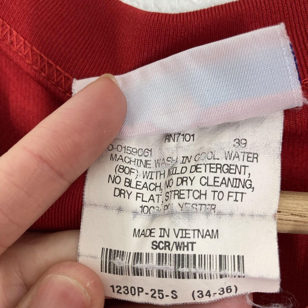 Teamwork Athletic Red Wings Baseball Jersey Shirt Youth Small Little League #4 - Picture 14 of 14